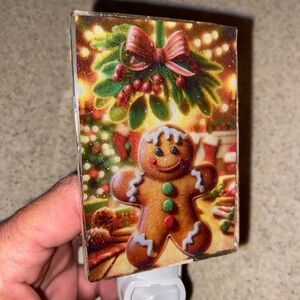 Gingerbread man handmade nightlight